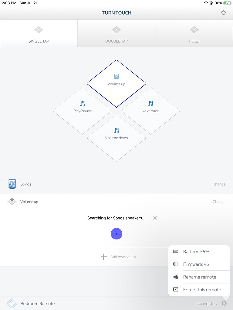 Sonos speakers not detected in TurnTouch app - Problems - Turn Touch ...